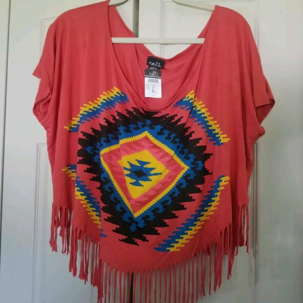 Rue 21 Crop Blouse, XL NWT